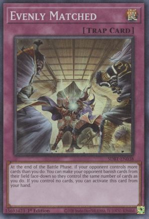 Evenly Matched [SDBT-EN038] Super Rare - Yu-Gi-Oh! - Card Brawlers | Quebec | Canada |