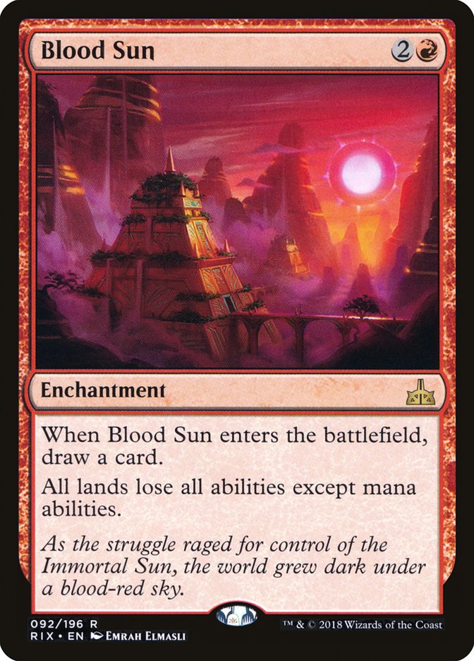 Blood Sun [Rivals of Ixalan] - Magic: The Gathering - Card Brawlers | Quebec | Canada |