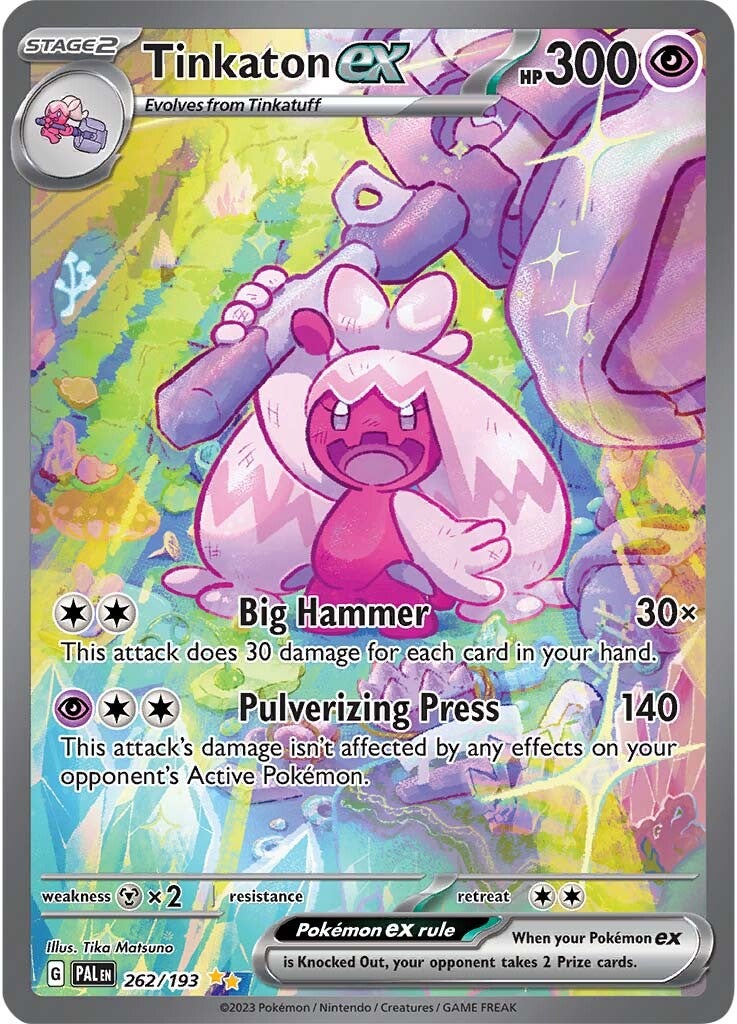 Tinkaton ex (262/193) [Scarlet & Violet: Paldea Evolved] - Pokémon - Card Brawlers | Quebec | Canada |
