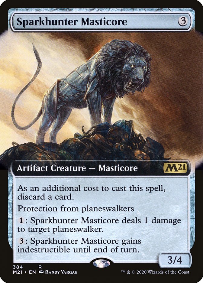 Sparkhunter Masticore (Extended Art) [Core Set 2021] - Magic: The Gathering - Card Brawlers | Quebec | Canada |
