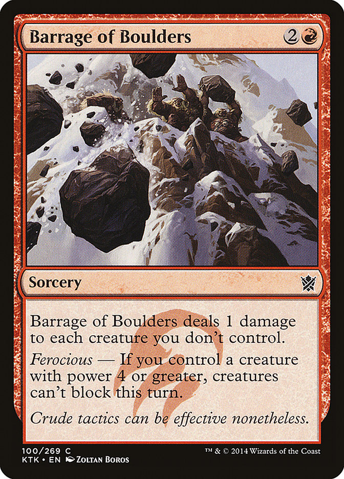 Barrage of Boulders [Khans of Tarkir] - Magic: The Gathering - Card Brawlers | Quebec | Canada |