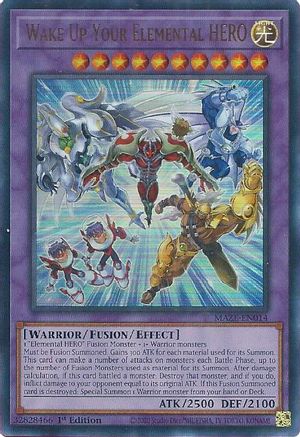 Wake Up Your Elemental HERO [MAZE-EN014] Ultra Rare - Yu-Gi-Oh! - Card Brawlers | Quebec | Canada |