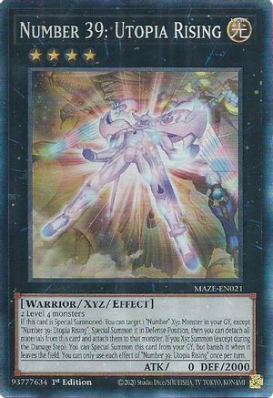 Number 39: Utopia Rising [MAZE-EN021] Collector's Rare - Yu-Gi-Oh! - Card Brawlers | Quebec | Canada |