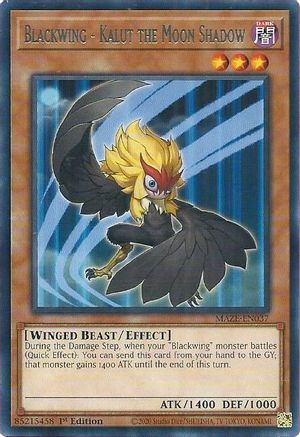 Blackwing - Kalut the Moon Shadow [MAZE-EN037] Rare - Yu-Gi-Oh! - Card Brawlers | Quebec | Canada |
