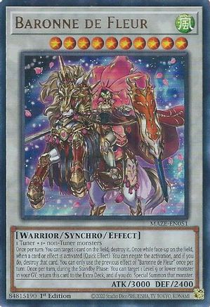 Baronne de Fleur [MAZE-EN051] Ultra Rare - Yu-Gi-Oh! - Card Brawlers | Quebec | Canada |