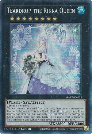 Teardrop the Rikka Queen [MAZE-EN053] Collector's Rare - Yu-Gi-Oh! - Card Brawlers | Quebec | Canada |