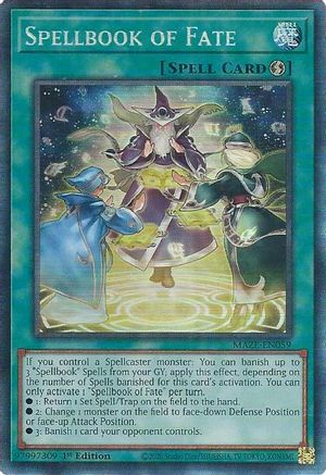 Spellbook of Fate [MAZE-EN059] Collector's Rare - Yu-Gi-Oh! - Card Brawlers | Quebec | Canada |