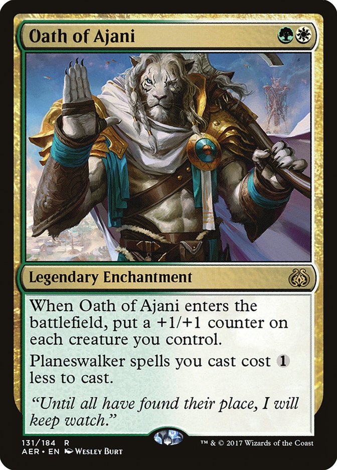 Oath of Ajani [Aether Revolt] - Magic: The Gathering - Card Brawlers | Quebec | Canada |