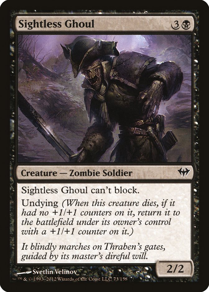 Sightless Ghoul [Dark Ascension] - Magic: The Gathering - Card Brawlers | Quebec | Canada |