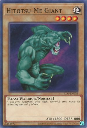 Hitotsu-Me Giant (25th Anniversary) [LOB-EN002] Common - Yu-Gi-Oh! - Card Brawlers | Quebec | Canada |