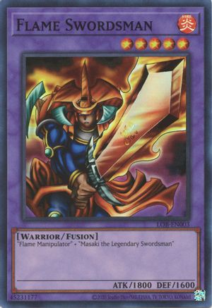 Flame Swordsman (25th Anniversary) [LOB-EN003] Super Rare - Yu-Gi-Oh! - Card Brawlers | Quebec | Canada |