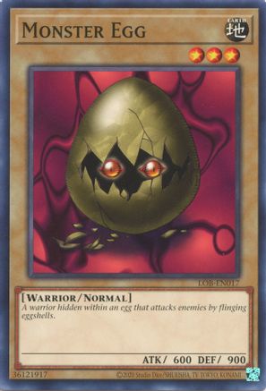 Monster Egg (25th Anniversary) [LOB-EN017] Common - Yu-Gi-Oh! - Card Brawlers | Quebec | Canada |