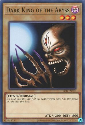 Dark King of the Abyss (25th Anniversary) [LOB-EN020] Common - Yu-Gi-Oh! - Card Brawlers | Quebec | Canada |