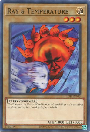 Ray & Temperature (25th Anniversary) [LOB-EN035] Common - Yu-Gi-Oh! - Card Brawlers | Quebec | Canada |