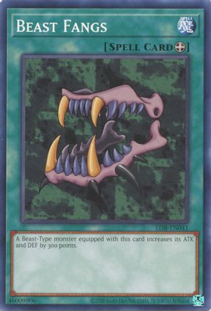 Beast Fangs (25th Anniversary) [LOB-EN041] Common - Yu-Gi-Oh! - Card Brawlers | Quebec | Canada |