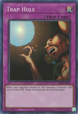 Trap Hole (25th Anniversary) [LOB-EN058] Super Rare - Yu-Gi-Oh! - Card Brawlers | Quebec | Canada |