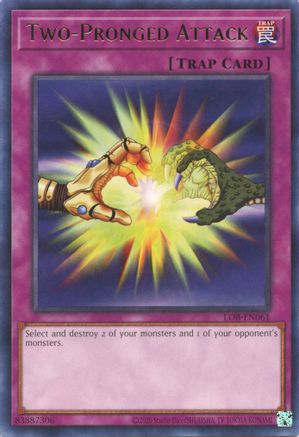 Two-Pronged Attack (25th Anniversary) [LOB-EN061] Rare - Yu-Gi-Oh! - Card Brawlers | Quebec | Canada |
