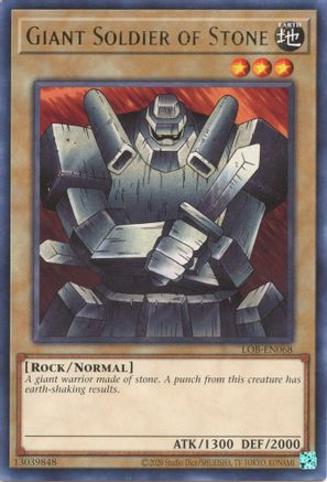 Giant Soldier of Stone (25th Anniversary) [LOB-EN068] Rare - Yu-Gi-Oh! - Card Brawlers | Quebec | Canada |