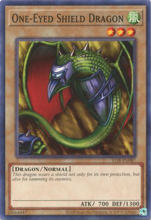 One-Eyed Shield Dragon (25th Anniversary) [LOB-EN087] Common - Yu-Gi-Oh! - Card Brawlers | Quebec | Canada |