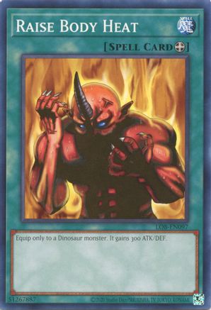 Raise Body Heat (25th Anniversary) [LOB-EN097] Common - Yu-Gi-Oh! - Card Brawlers | Quebec | Canada |