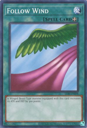 Follow Wind (25th Anniversary) [LOB-EN098] Common - Yu-Gi-Oh! - Card Brawlers | Quebec | Canada |