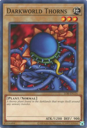 Darkworld Thorns (25th Anniversary) [LOB-EN114] Common - Yu-Gi-Oh! - Card Brawlers | Quebec | Canada |