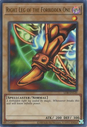 Right Leg of the Forbidden One (25th Anniversary) [LOB-EN120] Ultra Rare - Yu-Gi-Oh! - Card Brawlers | Quebec | Canada |