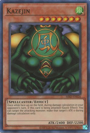Kazejin (25th Anniversary) [MRD-EN026] Super Rare - Yu-Gi-Oh! - Card Brawlers | Quebec | Canada |