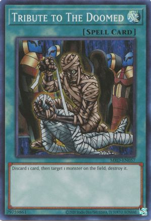Tribute to The Doomed (25th Anniversary) [MRD-EN057] Super Rare - Yu-Gi-Oh! - Card Brawlers | Quebec | Canada |