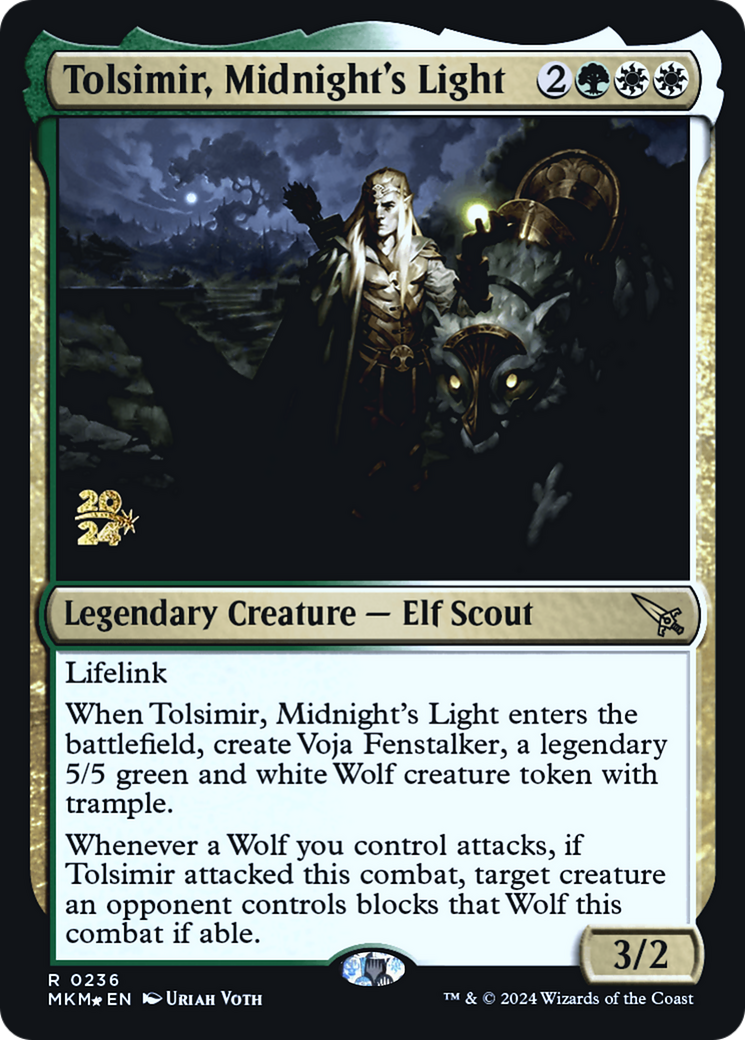 Tolsimir, Midnight's Light [Murders at Karlov Manor Prerelease Promos] - Magic: The Gathering - Card Brawlers | Quebec | Canada |
