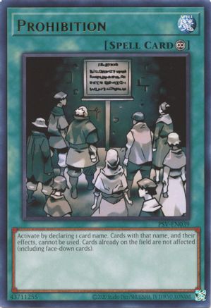 Prohibition (25th Anniversary) [PSV-EN039] Rare - Yu-Gi-Oh! - Card Brawlers | Quebec | Canada |