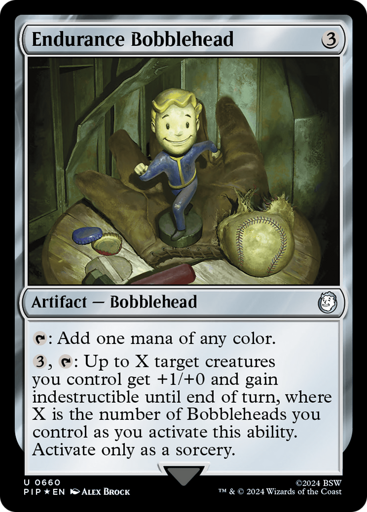 Endurance Bobblehead (Surge Foil) [Fallout] - Magic: The Gathering - Card Brawlers | Quebec | Canada |