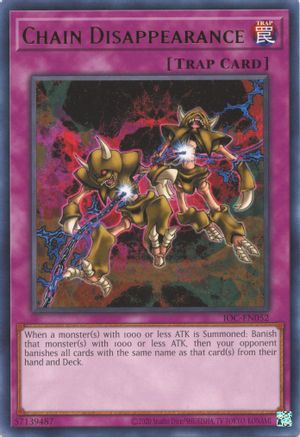 Chain Disappearance (25th Anniversary) [IOC-EN052] Rare - Yu-Gi-Oh! - Card Brawlers | Quebec | Canada |