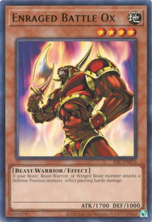 Enraged Battle Ox (25th Anniversary) [IOC-EN070] Rare - Yu-Gi-Oh! - Card Brawlers | Quebec | Canada |