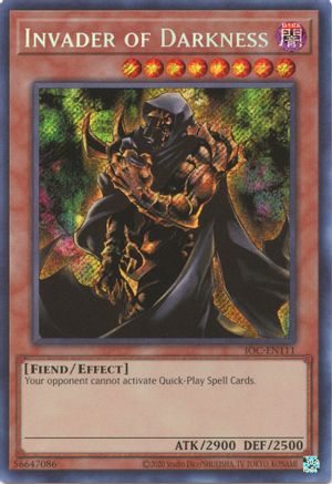 Invader of Darkness (25th Anniversary) [IOC-EN111] Secret Rare - Yu-Gi-Oh! - Card Brawlers | Quebec | Canada |