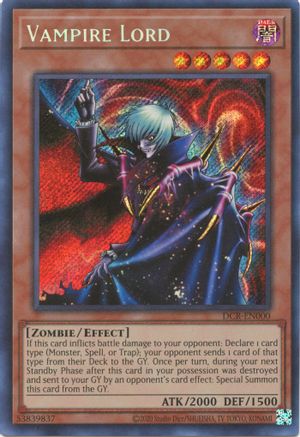 Vampire Lord (25th Anniversary) [DCR-EN000] Secret Rare - Yu-Gi-Oh! - Card Brawlers | Quebec | Canada |