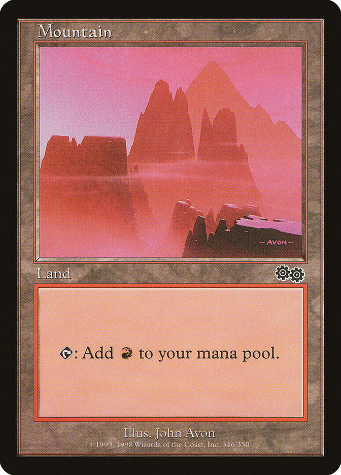 Mountain (346) [Urza's Saga] - Magic: The Gathering - Card Brawlers | Quebec | Canada |