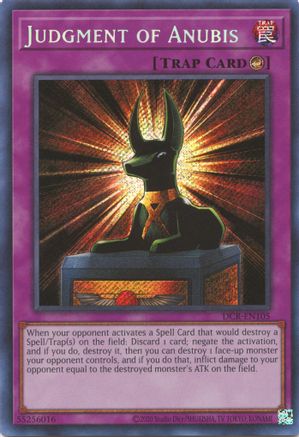 Judgment of Anubis (25th Anniversary) [DCR-EN105] Secret Rare - Yu-Gi-Oh! - Card Brawlers | Quebec | Canada |