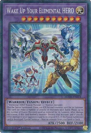 Wake Up Your Elemental HERO [MAZE-EN014] Collector's Rare - Yu-Gi-Oh! - Card Brawlers | Quebec | Canada |