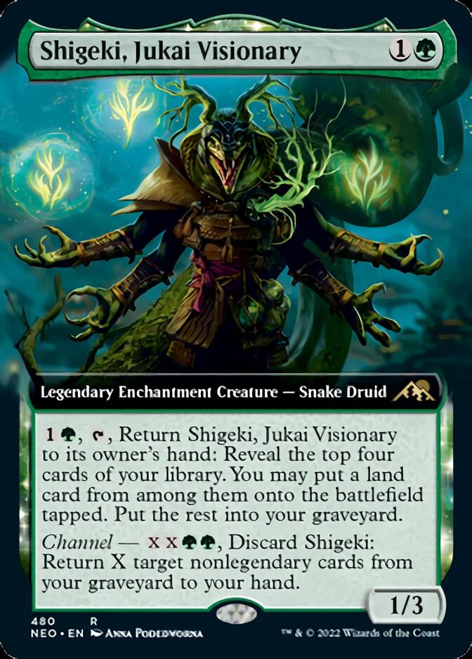 Shigeki, Jukai Visionary (Extended Art) [Kamigawa: Neon Dynasty] - Magic: The Gathering - Card Brawlers | Quebec | Canada |
