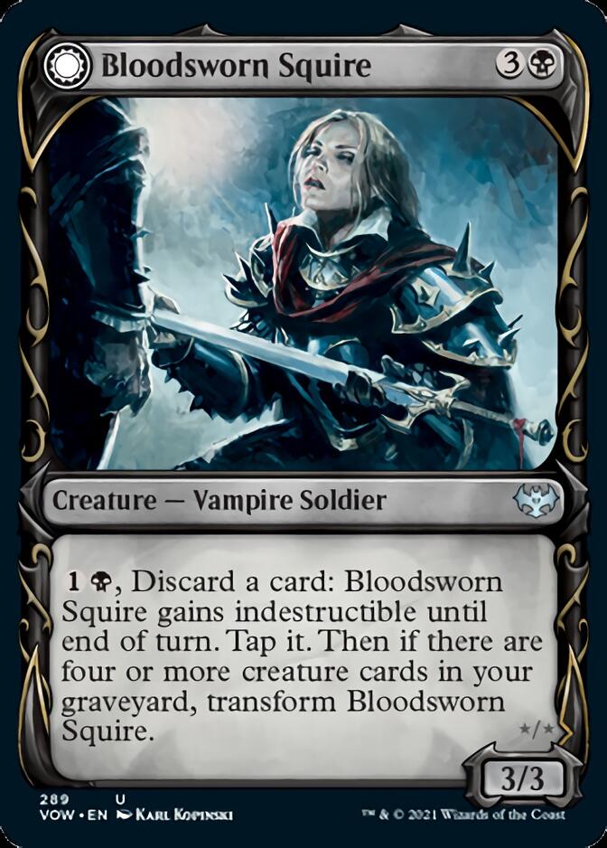 Bloodsworn Squire // Bloodsworn Knight (Showcase Fang Frame) [Innistrad: Crimson Vow] - Magic: The Gathering - Card Brawlers | Quebec | Canada |