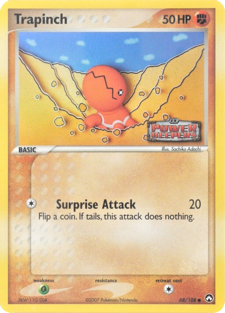 Trapinch (68/108) (Stamped) [EX: Power Keepers] - Pokémon - Card Brawlers | Quebec | Canada |