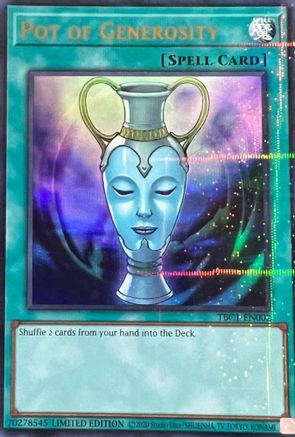 Pot of Generosity [TBC1-EN002] Ultra Rare - Yu-Gi-Oh! - Card Brawlers | Quebec | Canada |
