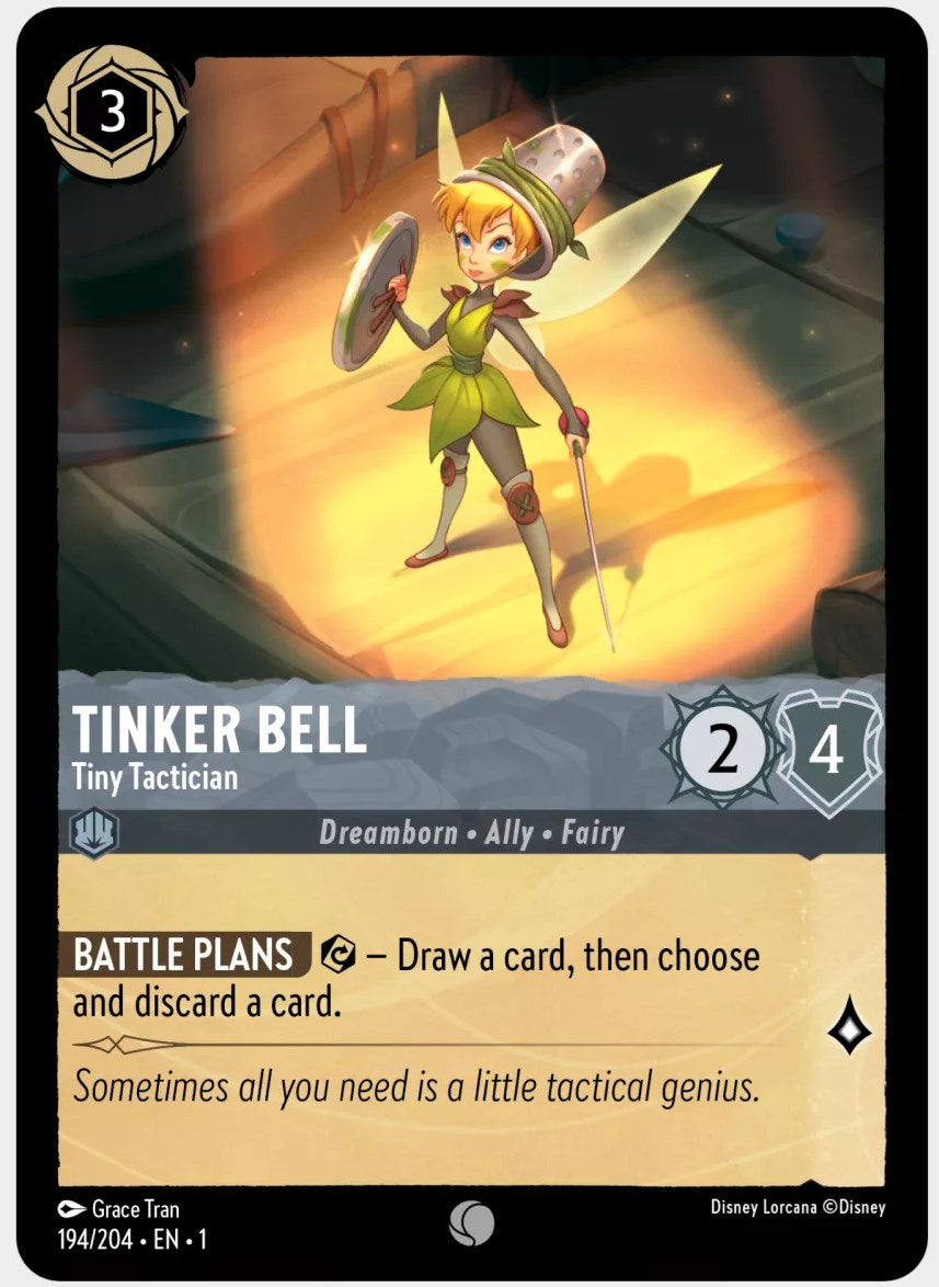 Tinker Bell - Tiny Tactician (194/204) [The First Chapter] - Disney - Card Brawlers | Quebec | Canada |