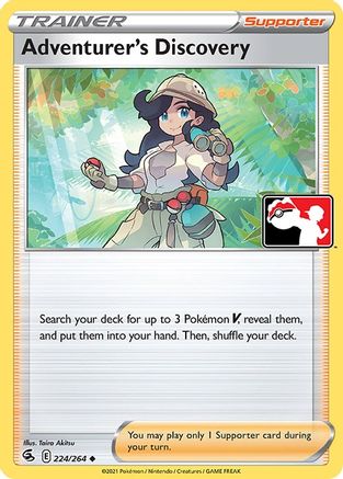 Adventurer's Discovery (224/264) [Prize Pack Series Two] - Pokémon - Card Brawlers | Quebec | Canada |