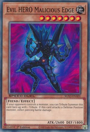 Evil HERO Malicious Edge [SGX3-ENA01] Common - Yu-Gi-Oh! - Card Brawlers | Quebec | Canada |