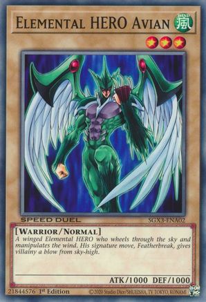 Elemental HERO Avian [SGX3-ENA02] Common - Yu-Gi-Oh! - Card Brawlers | Quebec | Canada |