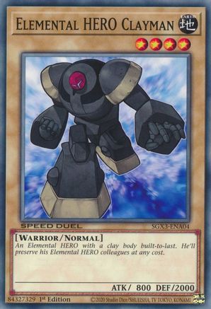 Elemental HERO Clayman [SGX3-ENA04] Common - Yu-Gi-Oh! - Card Brawlers | Quebec | Canada |