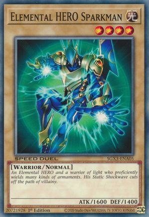 Elemental HERO Sparkman [SGX3-ENA05] Common - Yu-Gi-Oh! - Card Brawlers | Quebec | Canada |