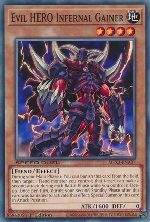 Evil HERO Infernal Gainer [SGX3-ENA07] Common - Yu-Gi-Oh! - Card Brawlers | Quebec | Canada |